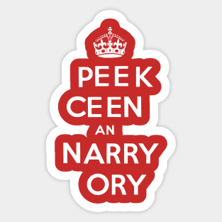 Peek Keen An Narry Ory Sticker